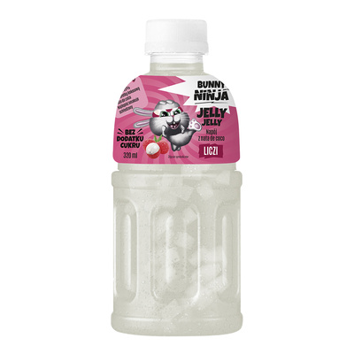 Bunny Ninja Jelly Jelly napój z sokiem z liczi NFC i galaretką kokosową 320 ml