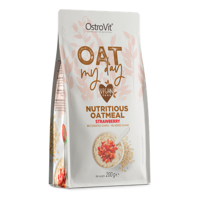 OstroVit Oat My Day pożywna owsianka truskawkowa błonnik 200 g