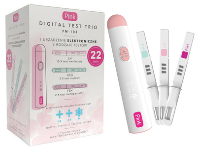 Zestaw testów płodności dla par – owulacja, ciąża, menopauza, sperma 2 sztuki