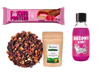 Zestaw świąteczny dla pracownika DLA NIEJ wafelek, żel i herbata + opakowanie prezentowe