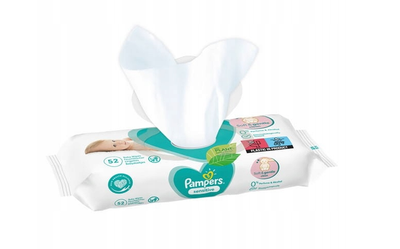 PAMPERS chusteczki sensitive 52szt