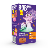 BOB SNAIL Eat&Play DISCO Przekąska owocowa z zabawką 20 g