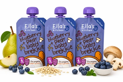 Ella's Kitchen BIO Śniadanie jagoda i gruszka ZESTAW 3 x 100 g