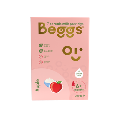 Beggs Mleczna 7-ziarnista kaszka z jabłkami 200 g