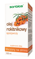 SANBIOS Rokitnik Olej z rokitnika tłoczony na zimno naturalny 100 ml
