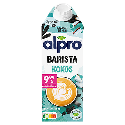 Alpro Barista Napój kokos ZESTAW 8 x 750 ml