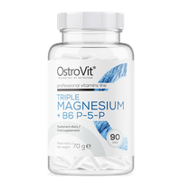 OstroVit Triple Magnesium + B6 P-5-P 90 kapsułek