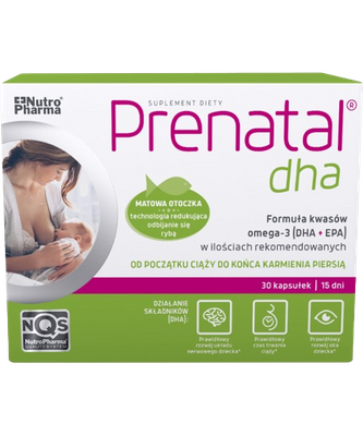 Prenatal DHA EPA ciąża karmienie OMEGA 3 30 kapsułek