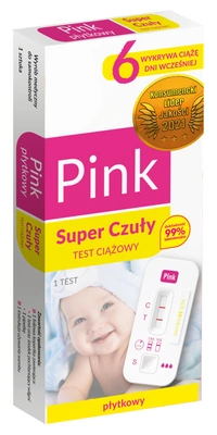 Pink Test ciążowy płytkowy super czuły 1 szt.