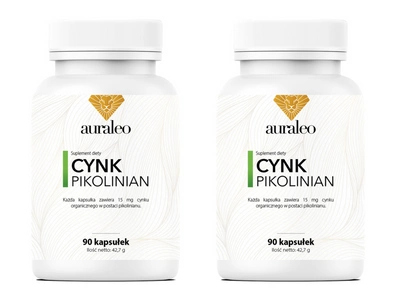 CYNK PIKOLINIAN Organiczny CHELATOWANY 15 mg dobrze przyswajalny ZESTAW 2 x 90 kapsułek