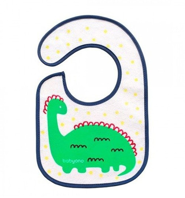 BabyOno śliniak frotte I EAT AND I GROW dinozaur 3+ 831 1 szt.