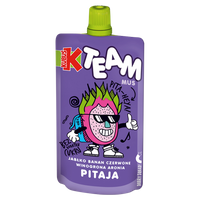 Kubuś Team Mus jabłko banan czerwone winogrona aronia pitaja 100 g