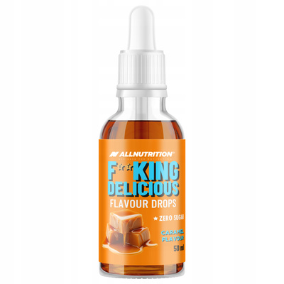 Allnutrition flavour drops kropelki smakowe KARMELOWE bez cukru 50 ml