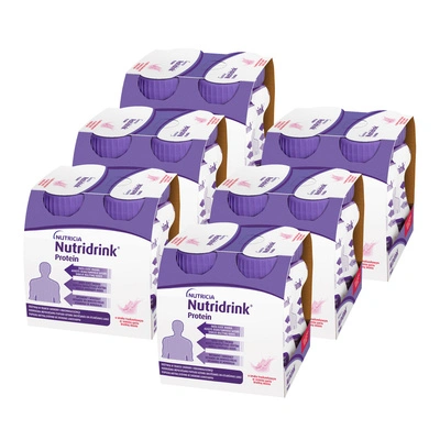 Nutridrink Protein o smaku truskawkowym ZESTAW 24 x 125 ml