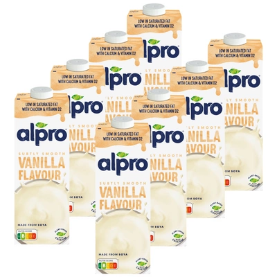 Alpro Napój sojowy o smaku waniliowym 8x1L