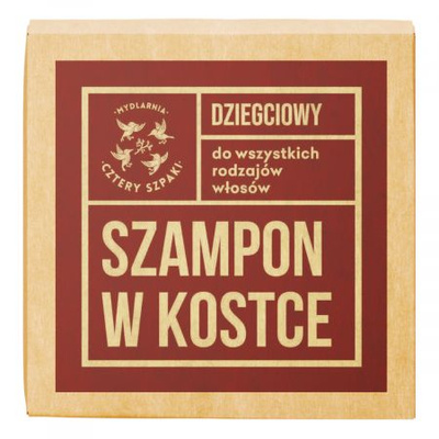 Cztery Szpaki szampon dziegciowy w kostce do wszystkich rodzajów włosów 75 g 