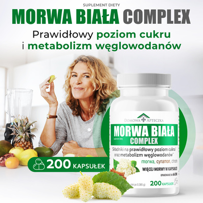 Morwa Biała complex POZIOM CUKRU 200 tabletek	