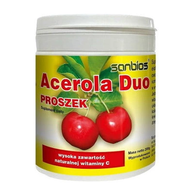 SANBIOS Acerola Duo Suplement z witaminą C 200g
