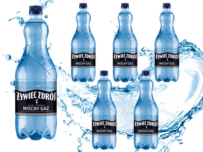 Żywiec Zdrój Mocny Gaz Woda źródlana ZESTAW 6 x 1 l