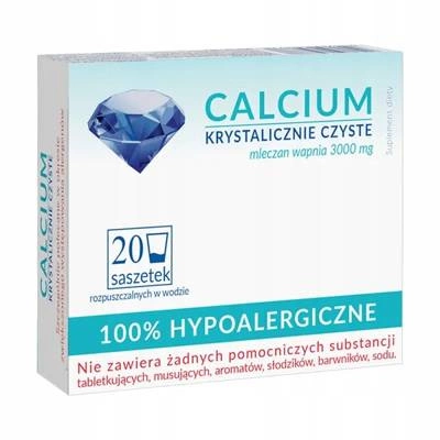 Calcium Krystalicznie Czyste 20sasz
