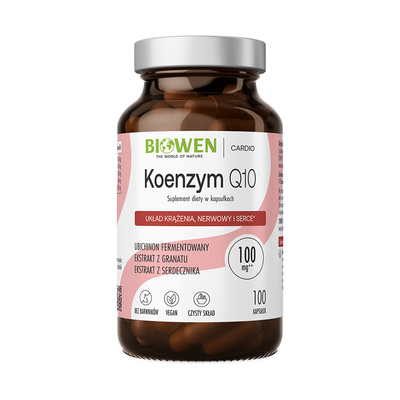 Biowen Koenzym Q10 UKŁAD KRĄŻENIA, NERWOWY I SERCE 100 kapsułek