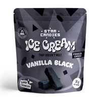 Star Candies liofilizowane czarne lody waniliowe FIT PRZEKĄSKA MAŁO KALORII 16 g