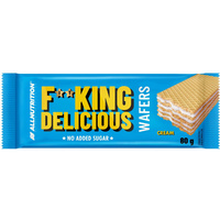 Fitking delicious wafer FIT WAFELKI ŚMIETANKOWE BEZ CUKRU 80 g