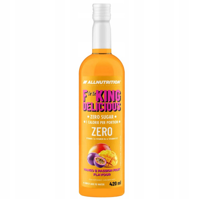 Allnutrition Fitking delicious syrop ZERO do wody bez cukru MANGO MARACUJA 420 ml
