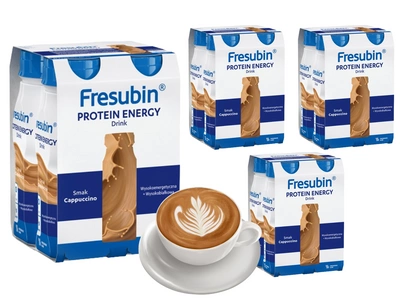 Fresubin® Protein Energy Drink, smak cappucino ZESTAW 16 x 200ml. Żywność specjalnego przeznaczenia medycznego. Bogata w białko