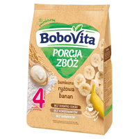 BoboVita Porcja zbóż Kaszka bezmleczna ryżowa banan po 4 miesiącu 170 g