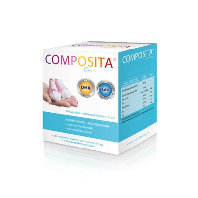 Composita One DHA WITAMINY W CIĄŻY 30 kapsułek + 30 kapsułek 
