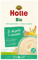 HOLLE Kaszka bezmleczna razowa pełnoziarnista 3 zboża z dodatkiem ryżu BIO 250 g