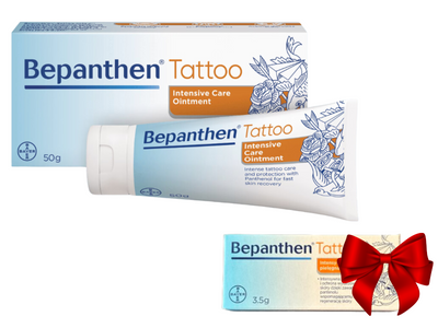 Bepanthen Tattoo maść do pielęgnacji tatuażu gojenie 50 g + PRÓBKA GRATIS!