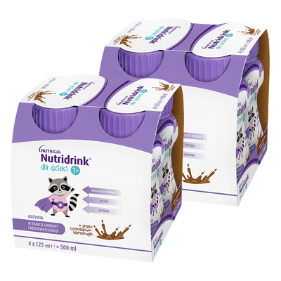 Nutridrink dla dzieci o smaku czekoladowo-karmelowym ZESTAW 8 x 125 ml