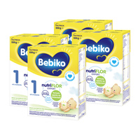 BEBIKO NUTRIflor Expert 1 mleko początkowe dla niemowląt od urodzenia ZESTAW 4 x 550 g