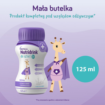 Nutridrink dla dzieci o smaku neutralnym ZESTAW 12 x 125 ml