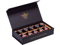 Miody Polskie sok i miód zestaw prezentowy miodów pudełko prezentowe 10x40g