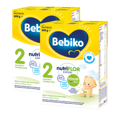Bebiko 2 Mleko następne dla niemowląt powyżej 6. miesiąca życia 600 g 1 + 1 GRATIS