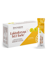 DOCTOR LIFE Laktoferyna bLF 100 mg + 4 Prebiotyki + Kolostrum odporność jelita 15 saszetek