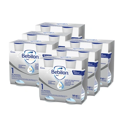 Bebilon PROfutura 1 mleko początkowe gotowe do spożycia ZESTAW 12 x 70 ml