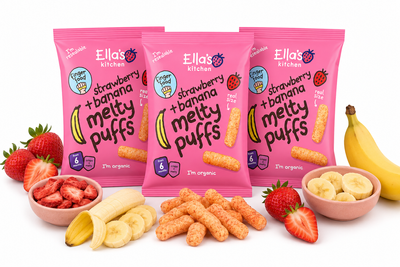 Ella's Kitchen BIO chrupki truskawka z bananem ZESTAW 3 x 20 g
