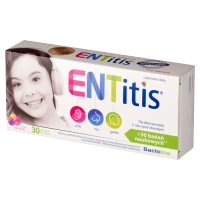 ENTitis dla dzieci po 3 roku życia smak tutti frutti 30 pastylek do ssania
