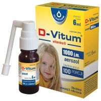 D-Vitum 1000 j.m. witamina D dla dzieci od 3 roku życia aerozol 6 ml