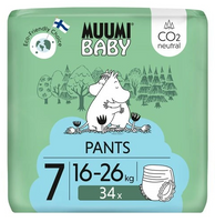 Muumi Baby Pants EKO PIELUCHOMAJTKI 7XL 16-26 kg 34 sztuki