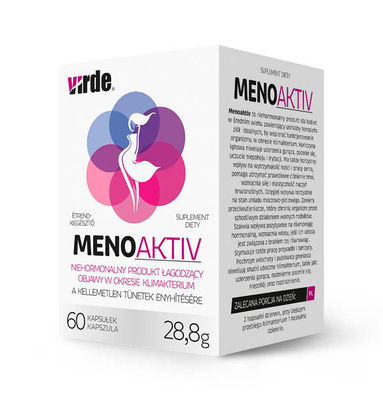 VIRDE MenoAktiv niehormonalny produkt łagodzący MENOPAUZA 60 kapsułek