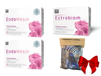 EndoMesin Estrobiom 30 + 30 kapsułek 2 x EndoMesin równowaga hormonalna ENDOMETRIOZA 60 + 60 kapsułek + TERMOFOR Z GRYKI GRATIS!