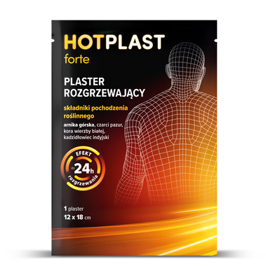 Plaster Rozgrzewający HOT-PLAST FORTE 12cm x 18cm 1sztuka