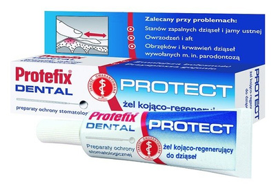 Protefix Dental Protect Żel kojąco-regenerujący do dziąseł 10 ml