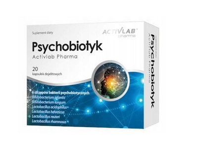 ActivLab Psychobiotyk probiotyki IBS 6 szczepów bakterii 20 kapsułek