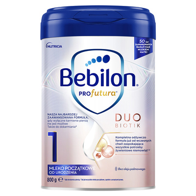  Bebilon PROfutura DUOBIOTIK 1 mleko początkowe od urodzenia 800 g